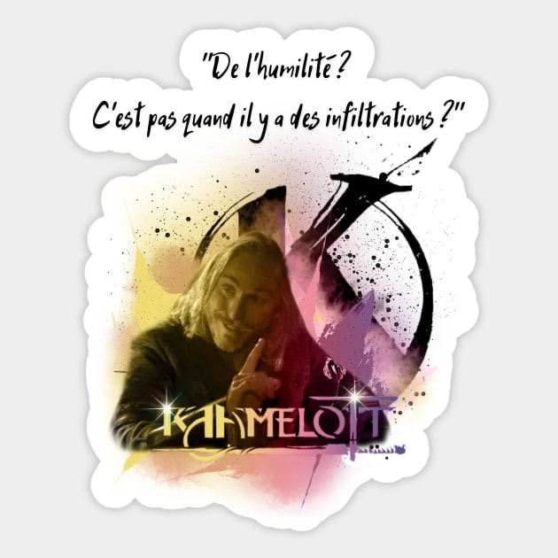Of humility? Isn't that when there is infiltration? Sticker by Panthox